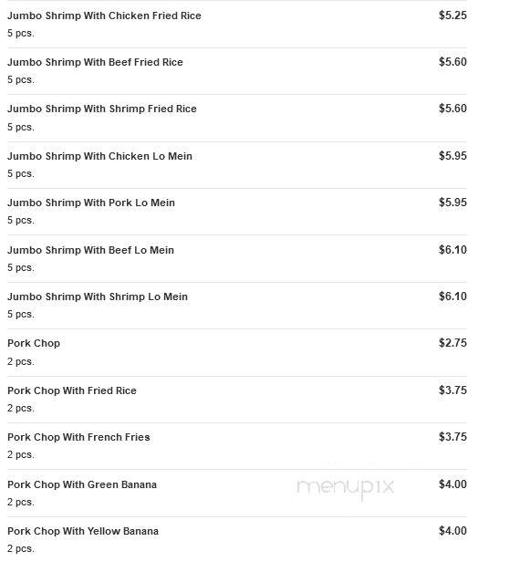 China Fun 1 Chinese Restaurant - Ozone Park, NY menu_pic