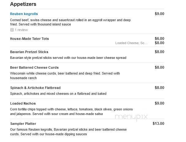 Wicked Grille - Sheboygan, WI menu_pic