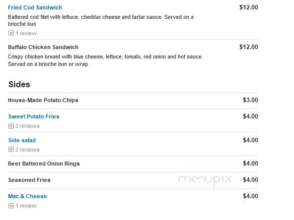 Wicked Grille - Sheboygan, WI menu_pic