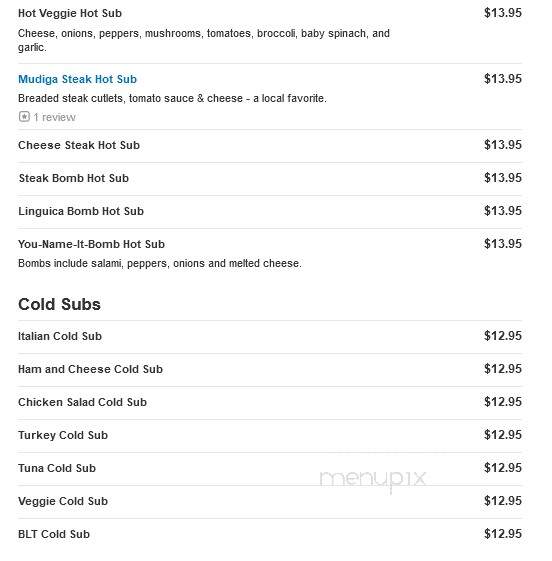 Surfside Sub - Gloucester, MA menu_pic