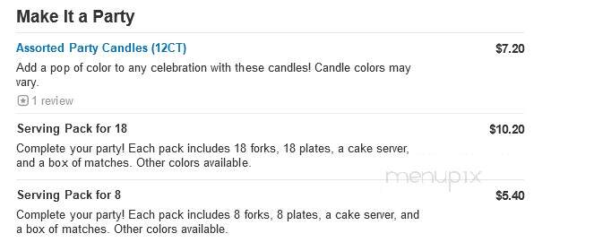 Nothing Bundt Cakes - Corpus Christi, TX menu_pic
