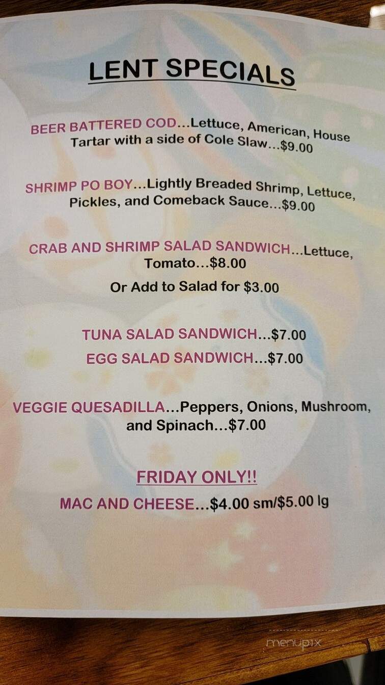 Summit Cafe - Cleveland, OH menu_pic