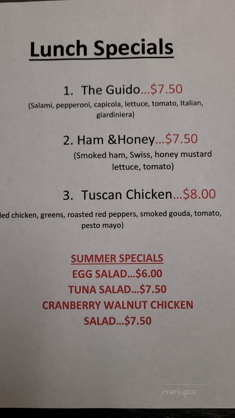 Summit Cafe - Cleveland, OH menu_pic