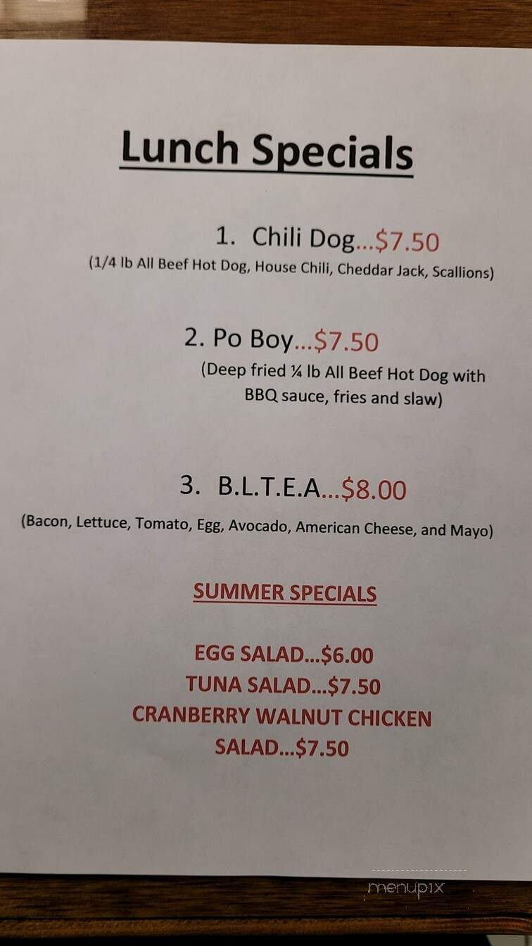 Summit Cafe - Cleveland, OH menu_pic