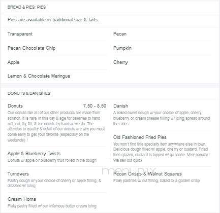Mondelli's Bake Shop - Lexington, KY menu_pic
