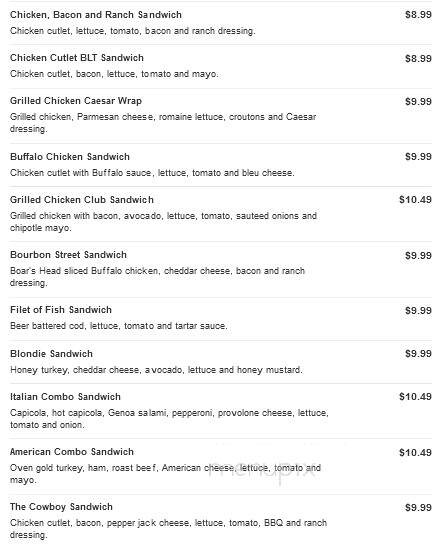 Flory's on the Run Mobil North & Taconic Deli - Hopewell Junction, NY menu_pic