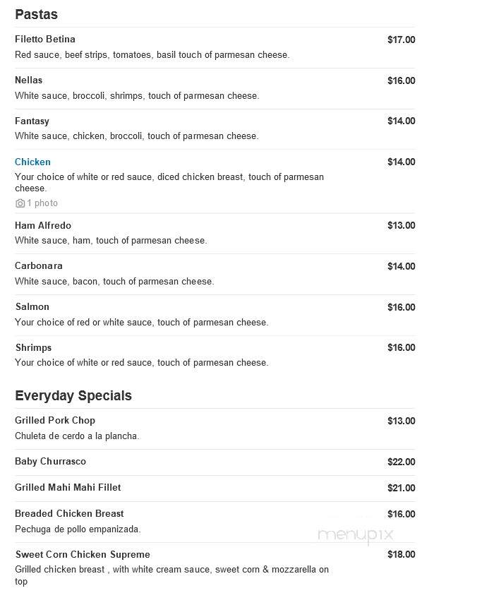 Ocean Delight Cafe - Miami, FL menu_pic