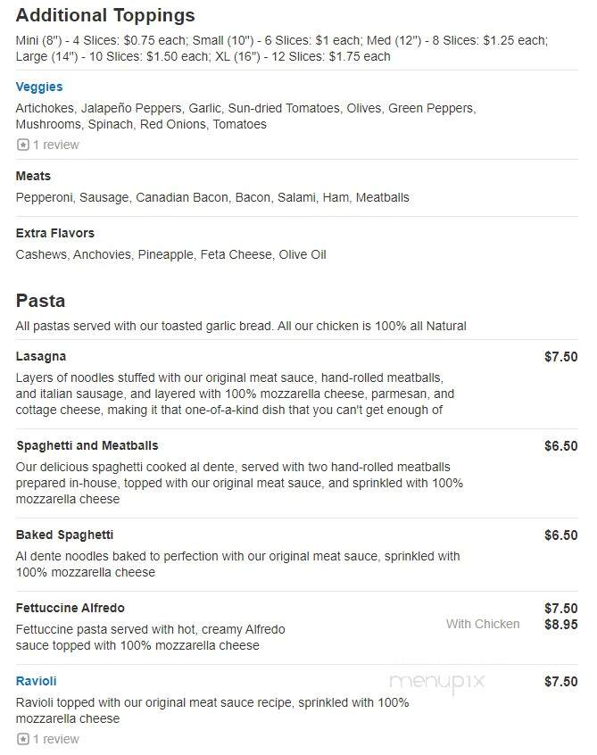 e Spot Billiards Cafe - Richmond, BC menu_pic