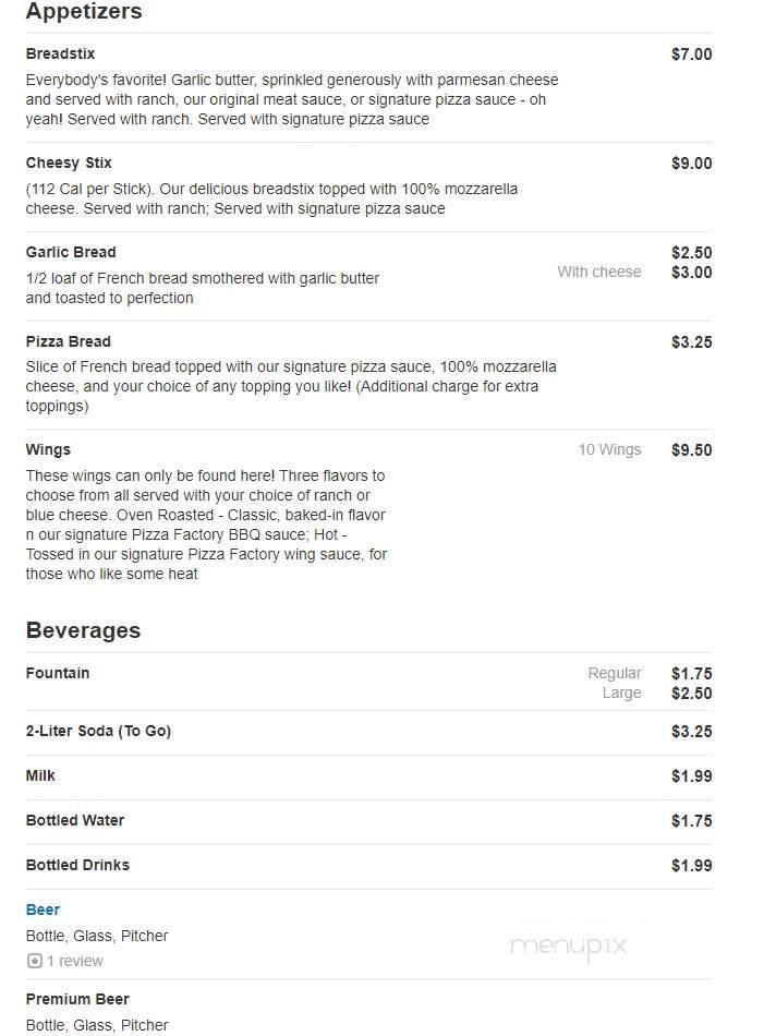 e Spot Billiards Cafe - Richmond, BC menu_pic