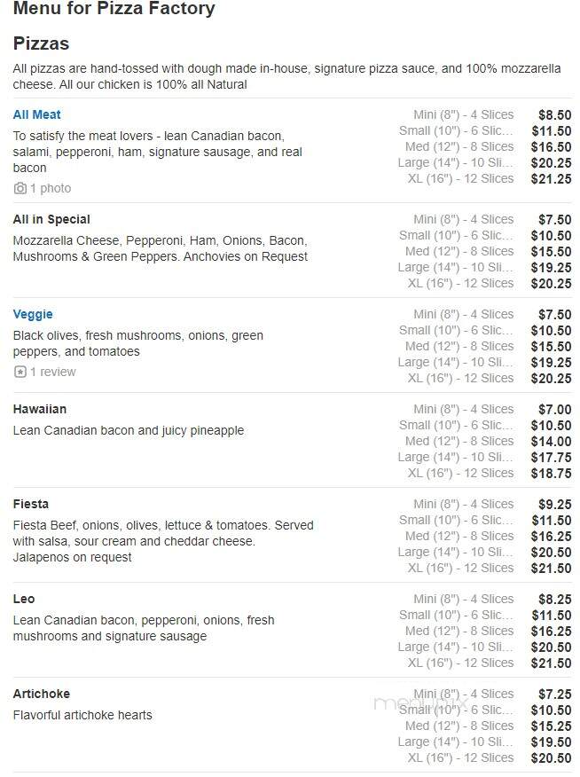 Pizza Factory - Wallace, ID menu_pic