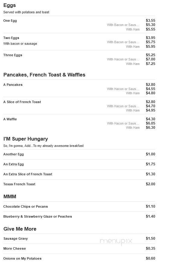 Mason Restaurant - Polo, IL menu_pic