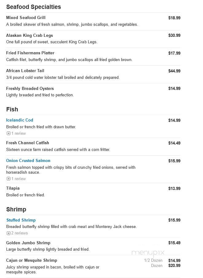 Ozark House Restaurant - Bloomington, IL menu_pic