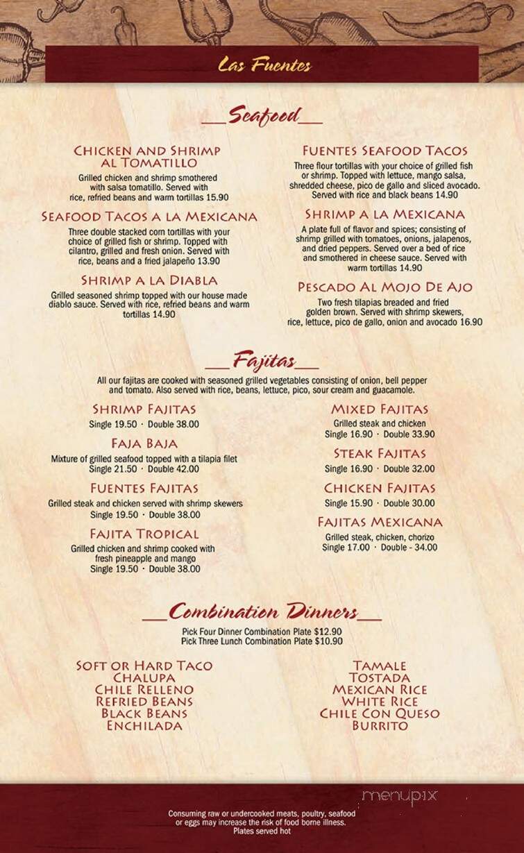 Las Fuentes - Hopkinsville, KY menu_pic