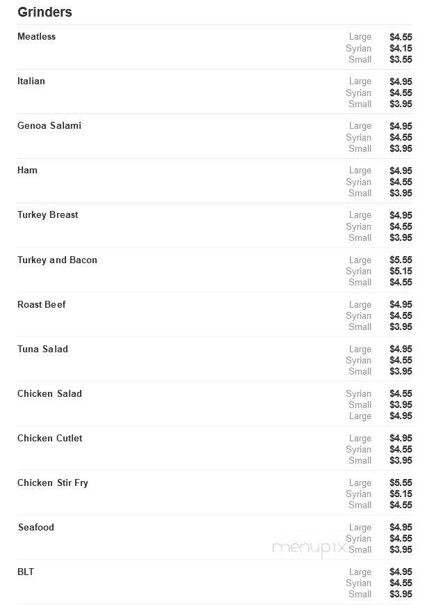 Lincoln House Of Pizza - Worcester, MA menu_pic