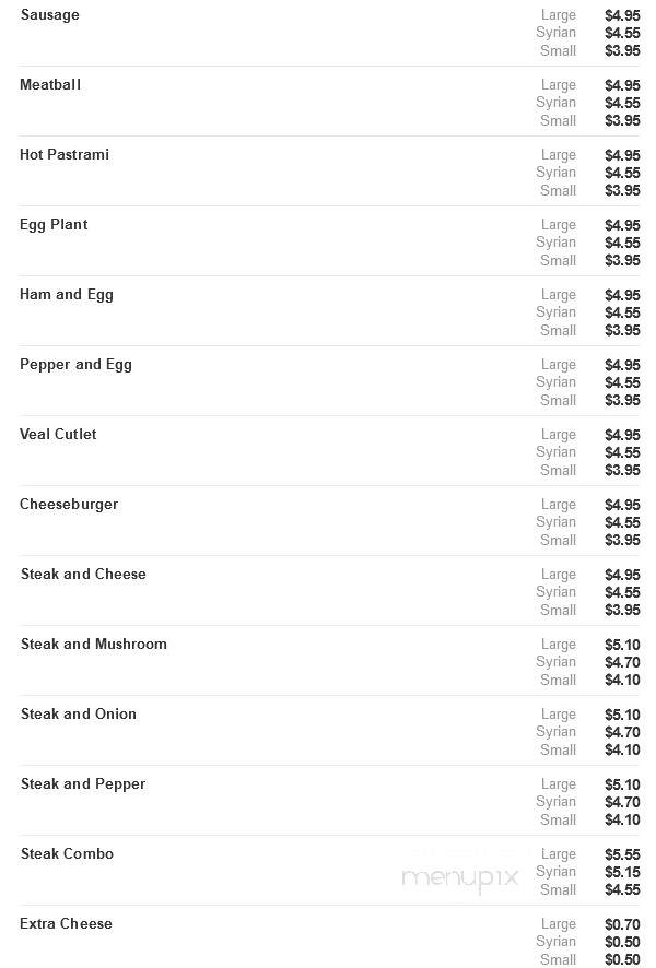 Lincoln House Of Pizza - Worcester, MA menu_pic