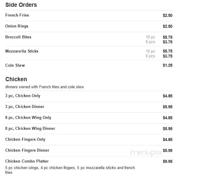 Lincoln House Of Pizza - Worcester, MA menu_pic