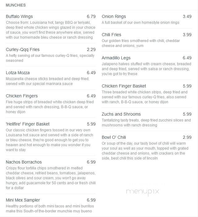 P O Pears - Lincoln, NE menu_pic