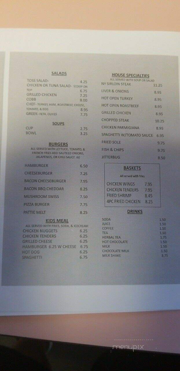 Pete's Famous Restaurant - Poughkeepsie, NY menu_pic