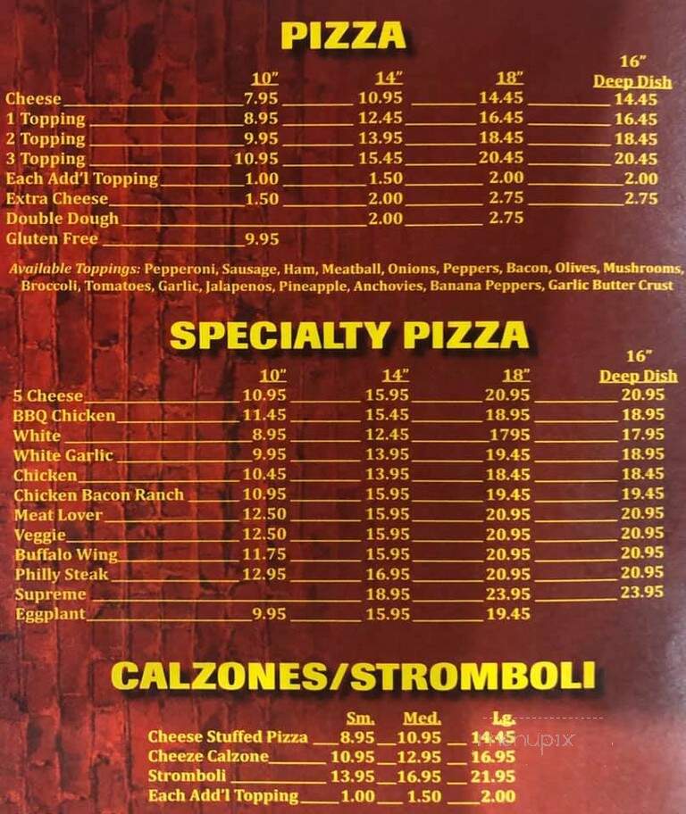 Pizza Palace - Grand Gorge, NY menu_pic