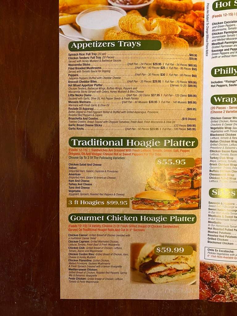 Giovannis Pizza & Pasta - Elverson, PA menu_pic