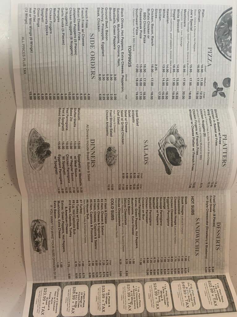 Joe's Pizza - Easton, PA menu_pic