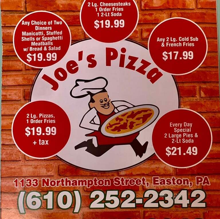 Joe's Pizza - Easton, PA