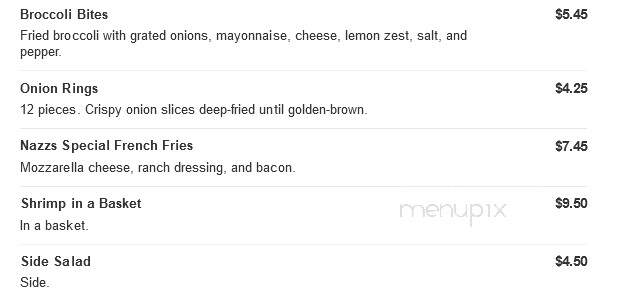 Nazz's Pizza - Chester, PA menu_pic