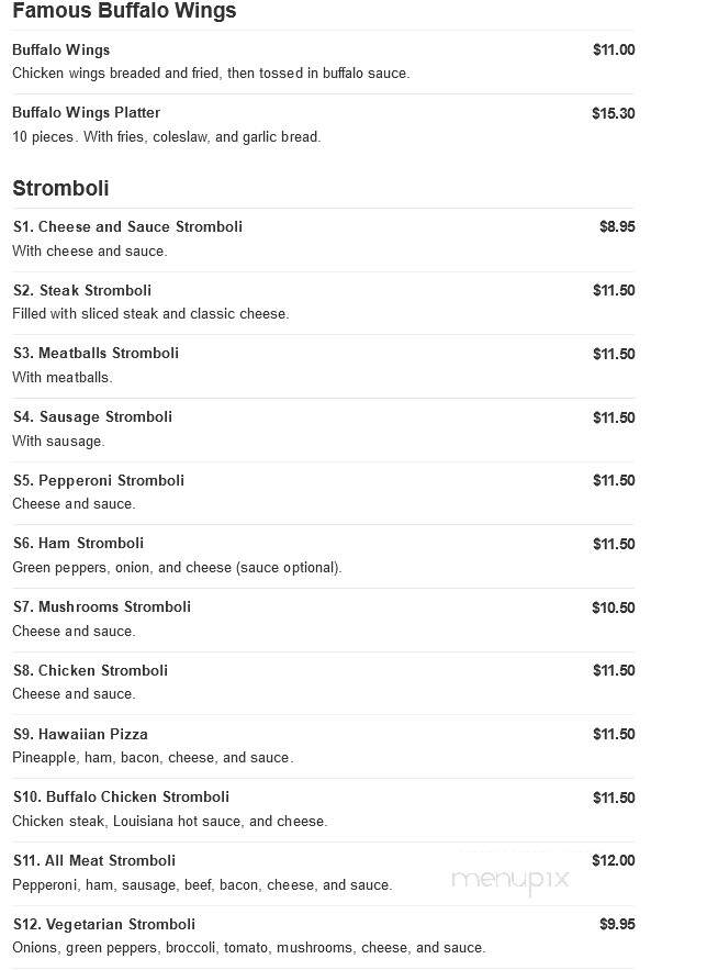 Nazz's Pizza - Chester, PA menu_pic