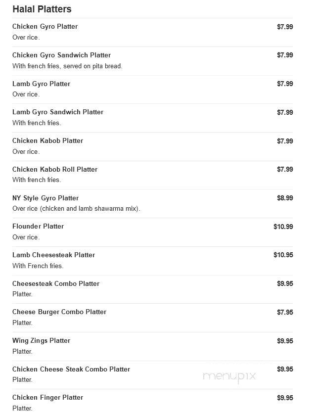 Nazz's Pizza - Chester, PA menu_pic