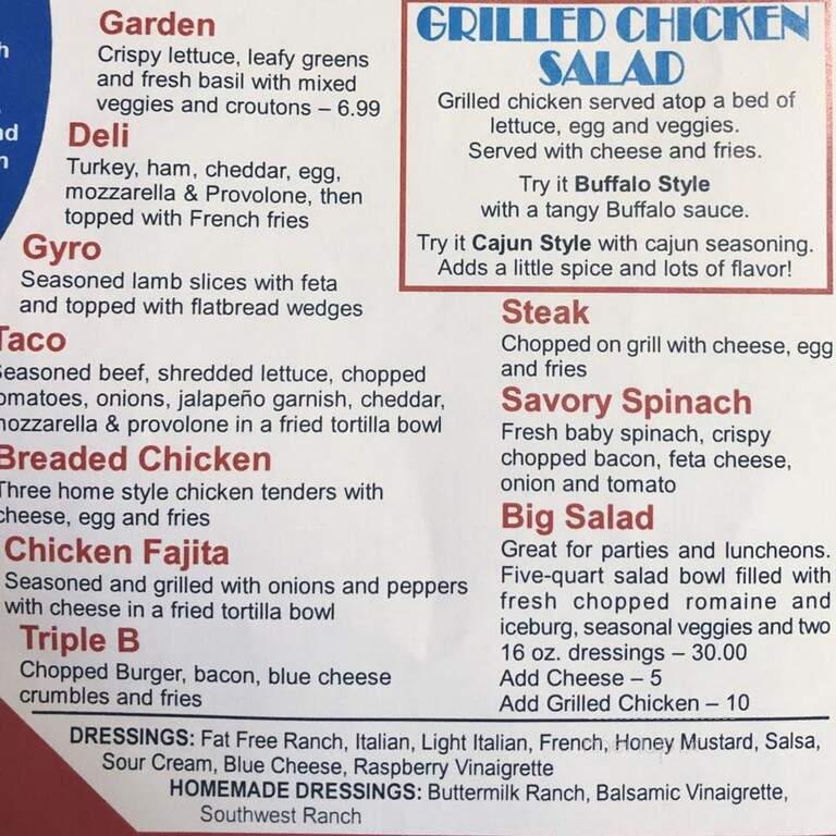 Novotny Pizza - Saxonburg, PA menu_pic