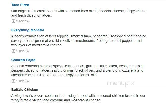 Pizza Inn - Paragould, AR menu_pic