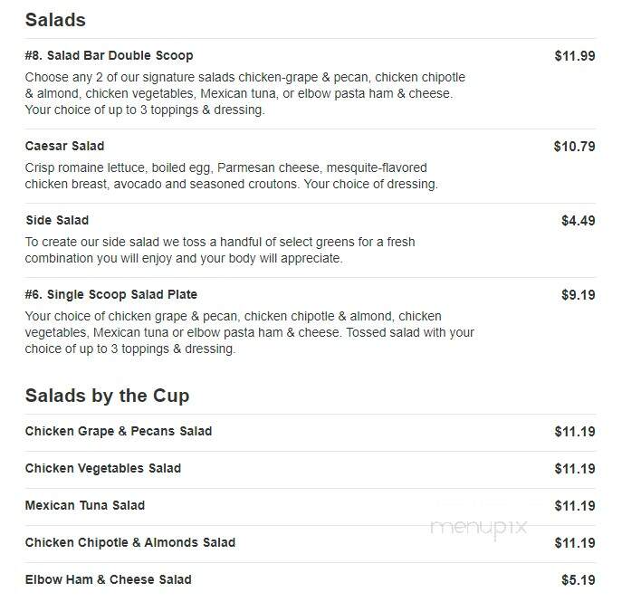 Siempre Natural - McAllen, TX menu_pic