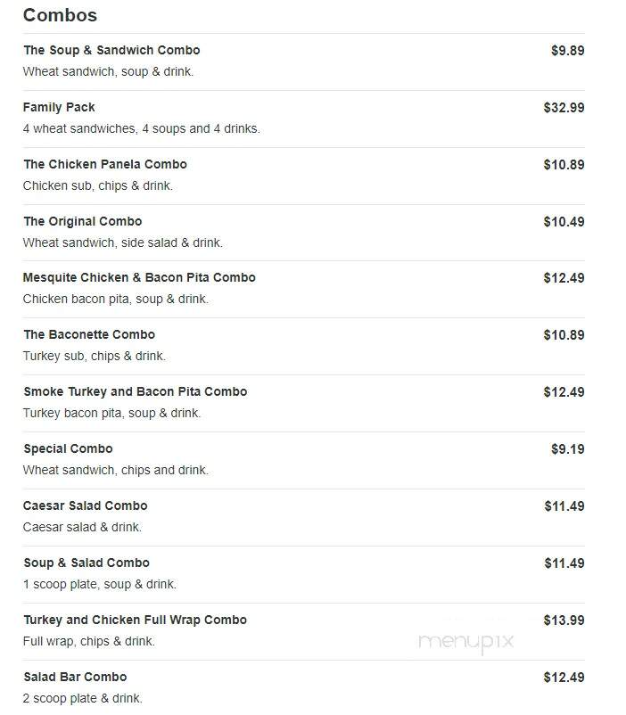Siempre Natural - McAllen, TX menu_pic
