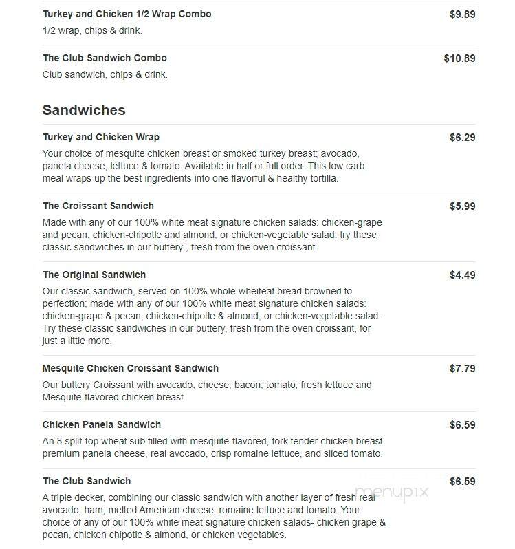 Siempre Natural - McAllen, TX menu_pic