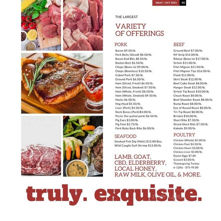 Marview Farms - Arabi, GA menu_pic