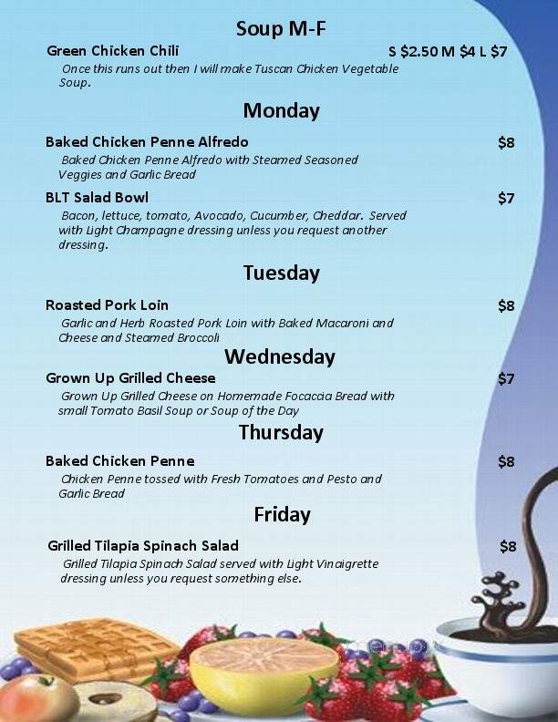 Korner Kitchen - Georgetown, TX menu_pic