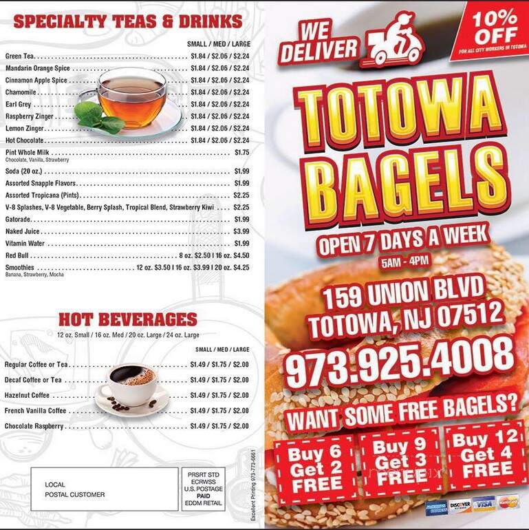 Totowa Bagels - Totowa, NJ menu_pic