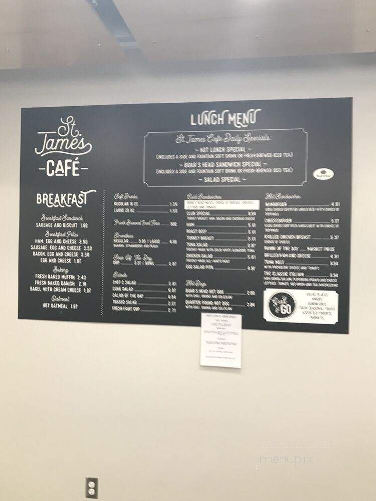 St James Cafe - Jacksonville, FL menu_pic