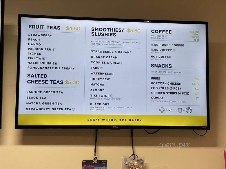 Happy Little Teas - Signal Hill, CA menu_pic
