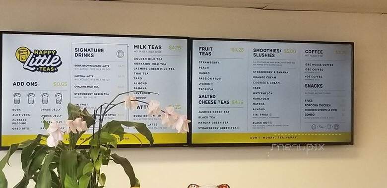 Happy Little Teas - Signal Hill, CA menu_pic