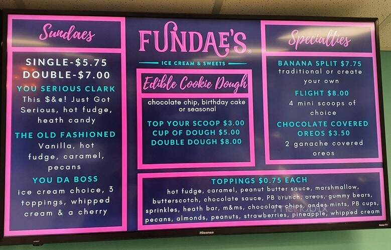 Fundae's Ice Cream & Sweets - Speedway, IN