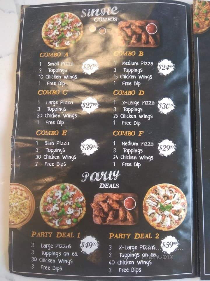 Lava Pizza - Burlington, ON menu_pic