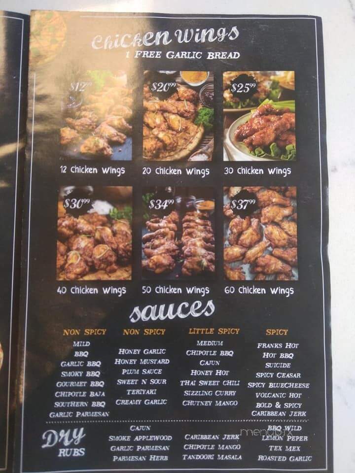 Lava Pizza - Burlington, ON menu_pic