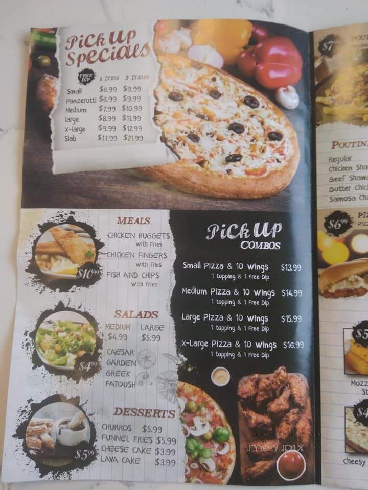 Lava Pizza - Burlington, ON menu_pic