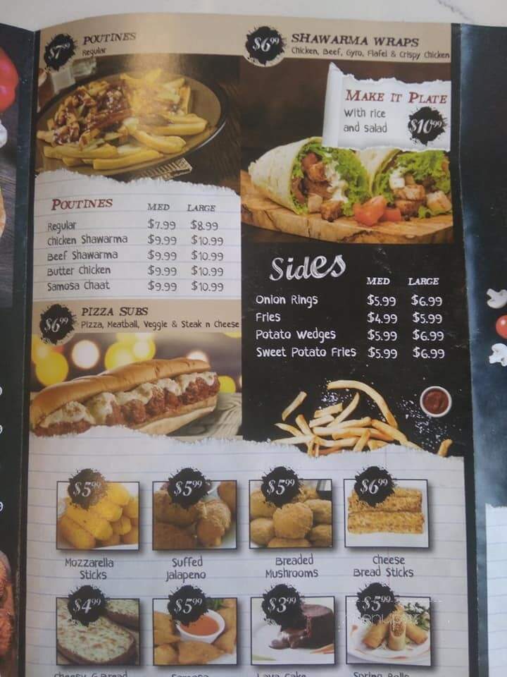Lava Pizza - Burlington, ON menu_pic