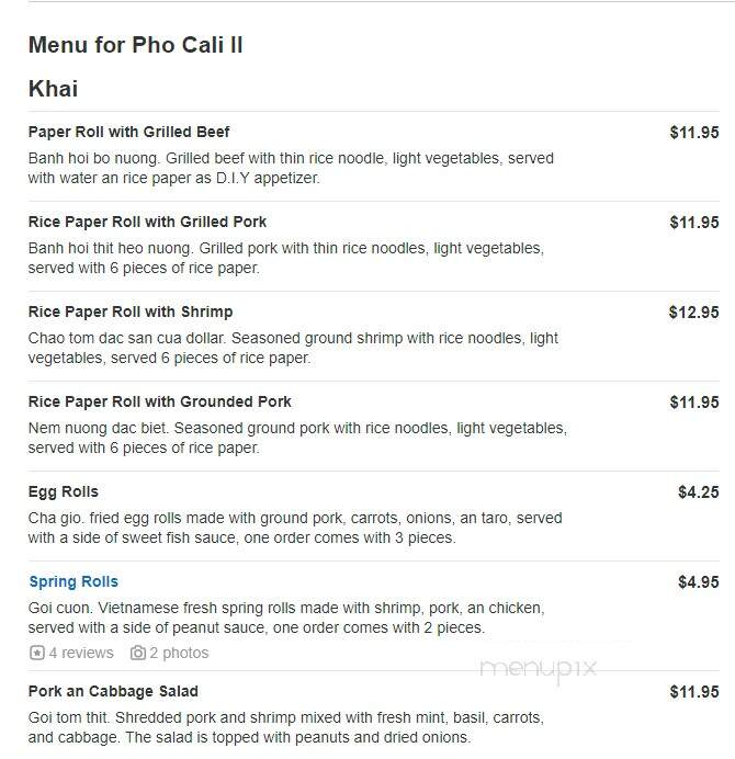 Pho Cali II - Niagara Falls, NY