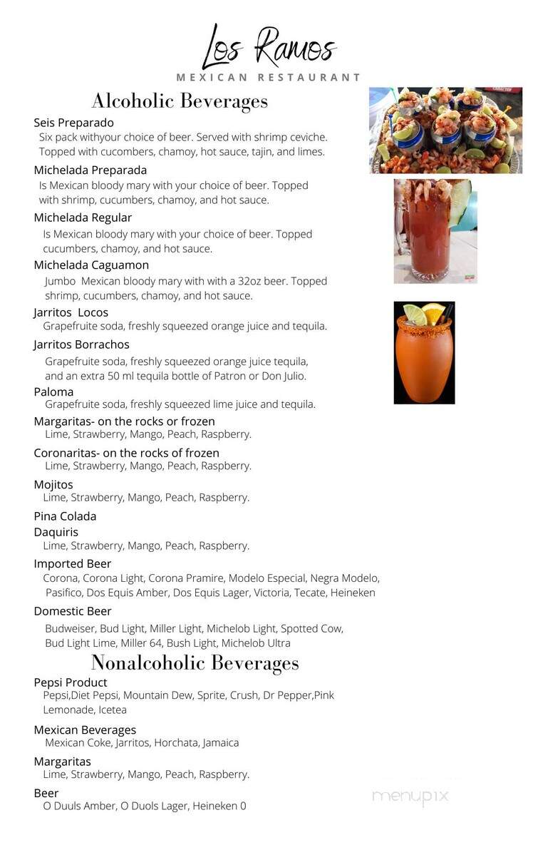 Los Ramos Mexican Restaurant - Waupun, WI menu_pic