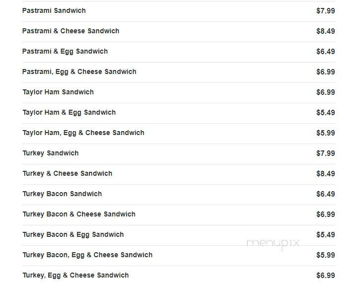 Henry's Bagel Cafe - Hillsdale, NJ menu_pic