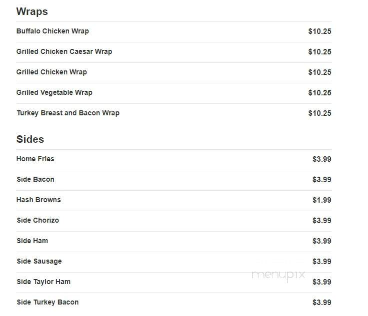 Henry's Bagel Cafe - Hillsdale, NJ menu_pic