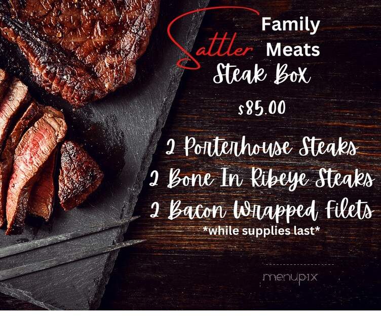 Sattler Family Meats - Napoleon, OH menu_pic